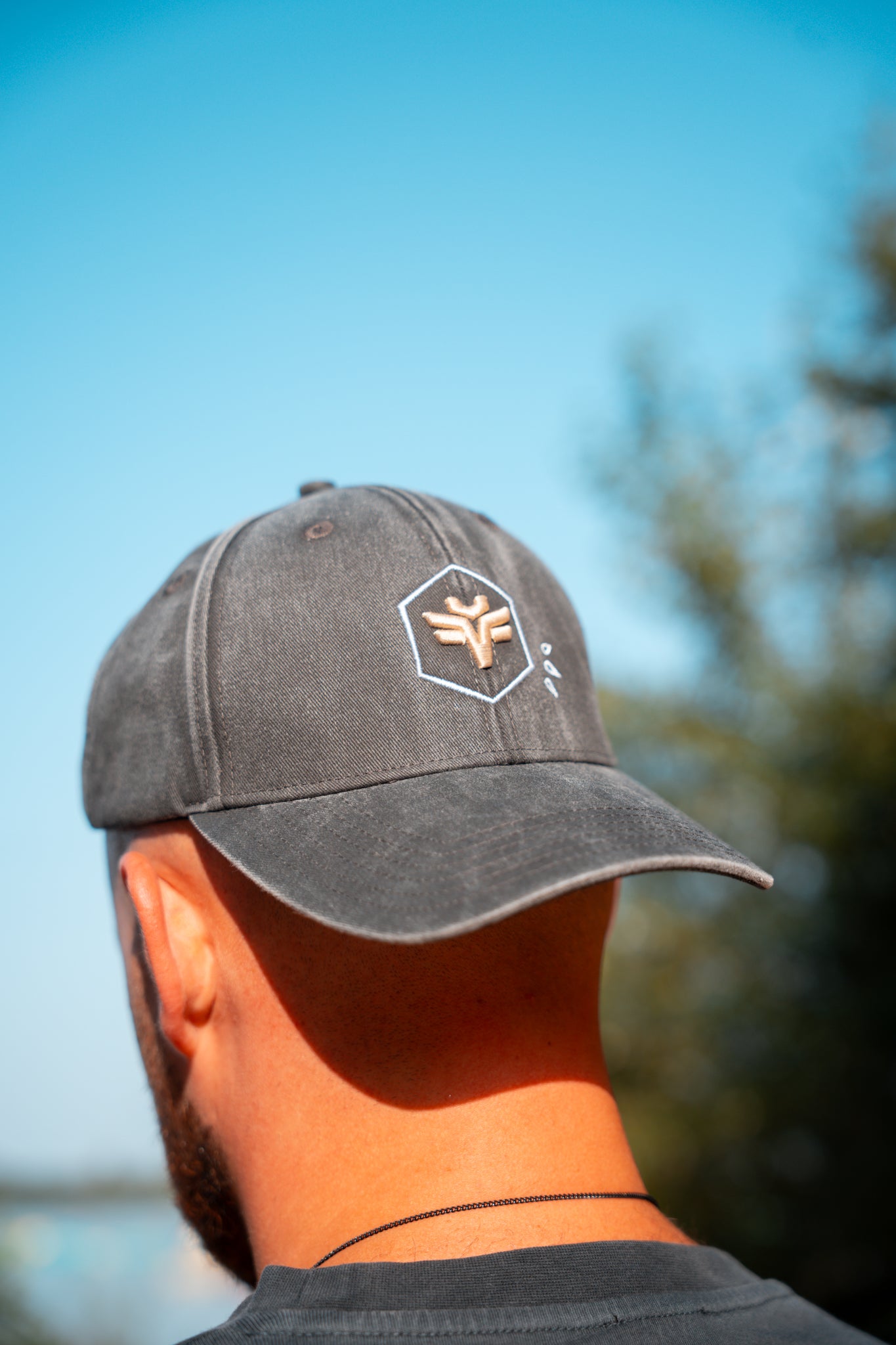 Baseball Cap Washed Grey Icon