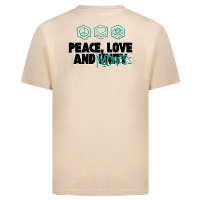 T-Shirt Peace Love & Madness - Regular Fit