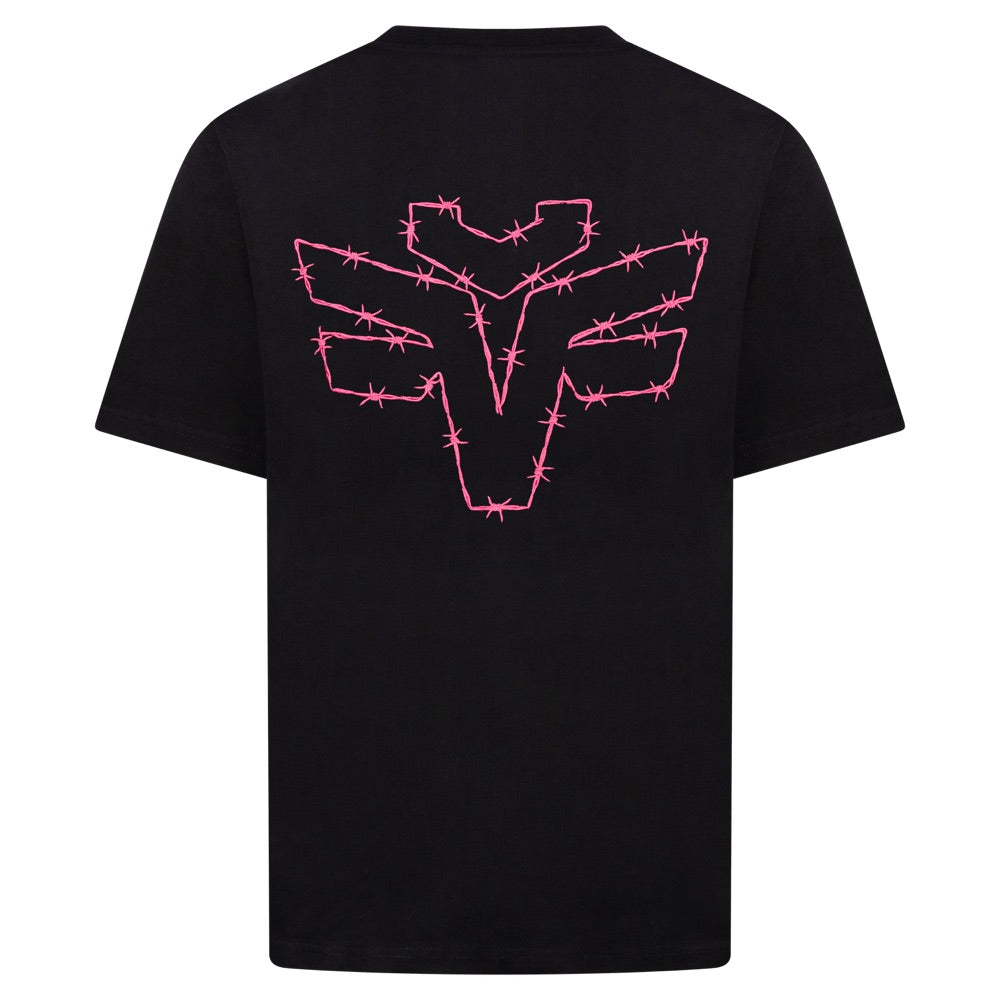 T-Shirt Icon Embroid on Back (Pink)
