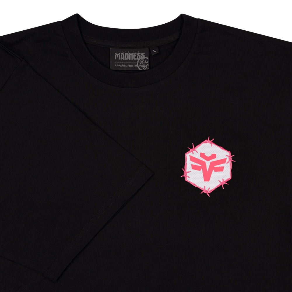 T-Shirt Icon Embroid on Back (Pink)