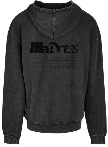 Hoodie - Washed Black-on-Black Madness