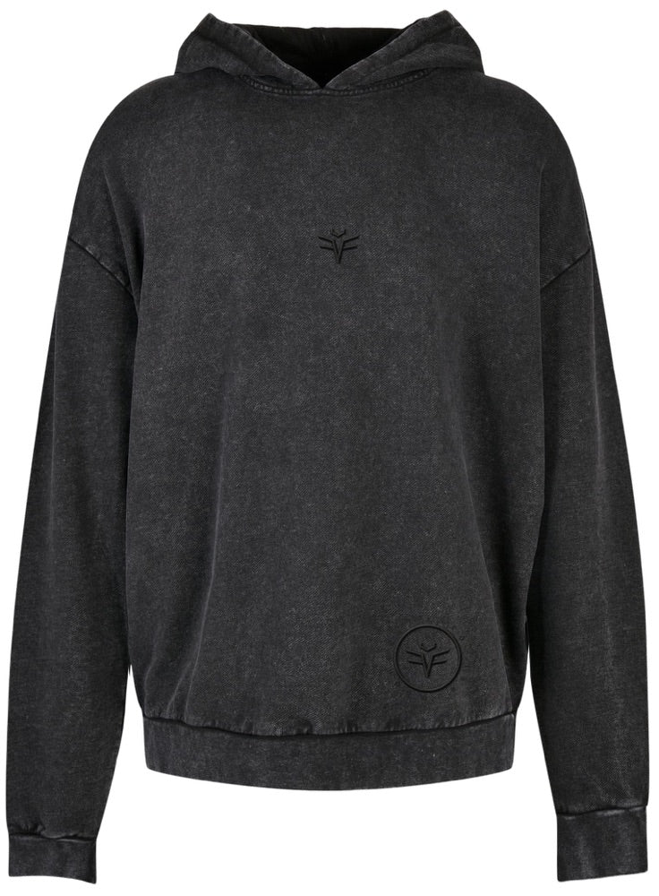 Hoodie - Washed Black-on-Black Madness