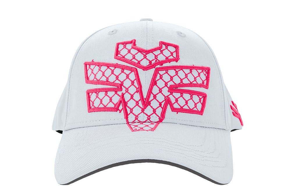 Baseball Cap OffWhite - Pink Embroid