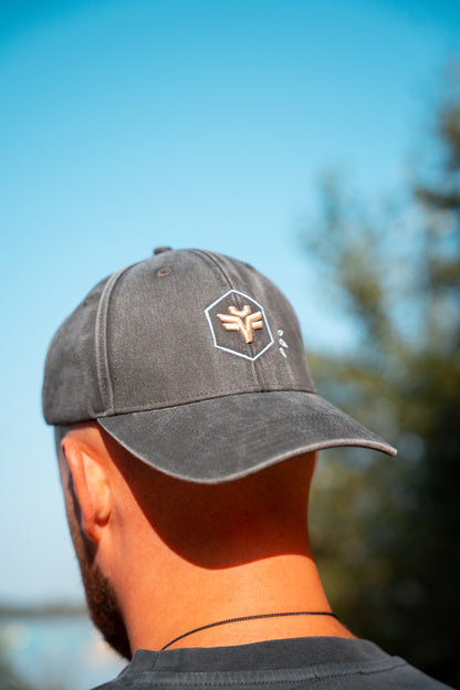 Baseball Cap Washed Grey Icon